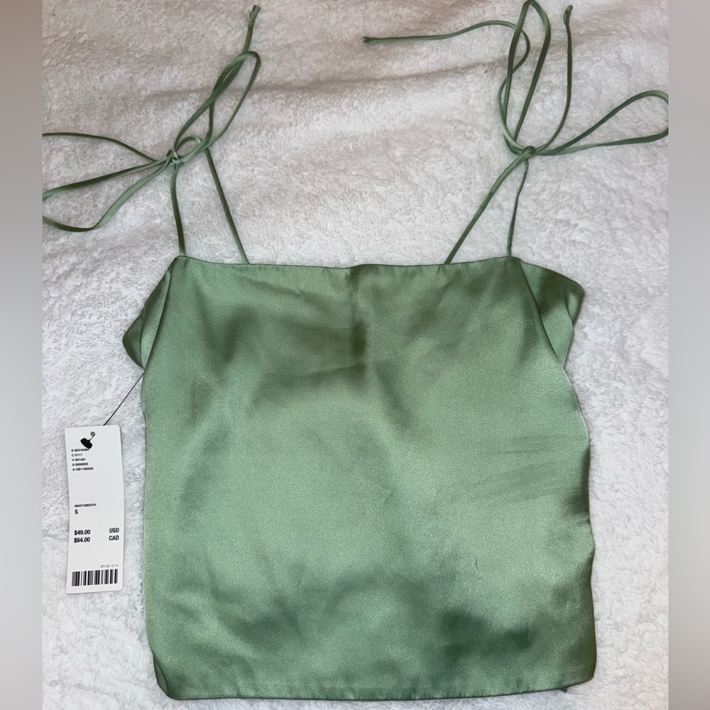 UO Satin Crop Top